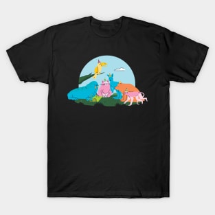 animals party cute design T-Shirt